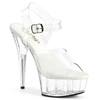 Pleaser - DELIGHT608VL Sandale à bride à la cheville - Transparent Product image